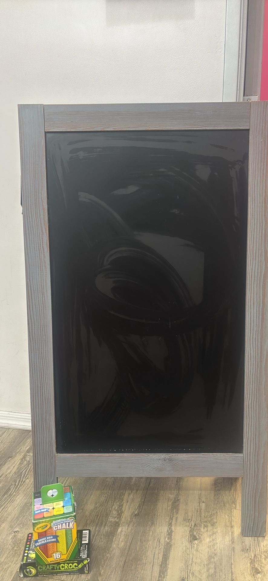 Chalkboard Sign And Chalk