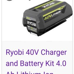 Ryobi Charger And Battery 