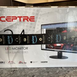 24” Sceptre Monitor 1080p 75Hz NEW