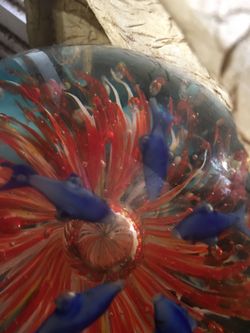 Glass ball with stand
