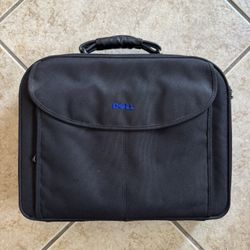Vintage Dell Laptop Bag Briefcase Bag Black Zip NOS