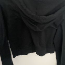 Black Crop Hoodie