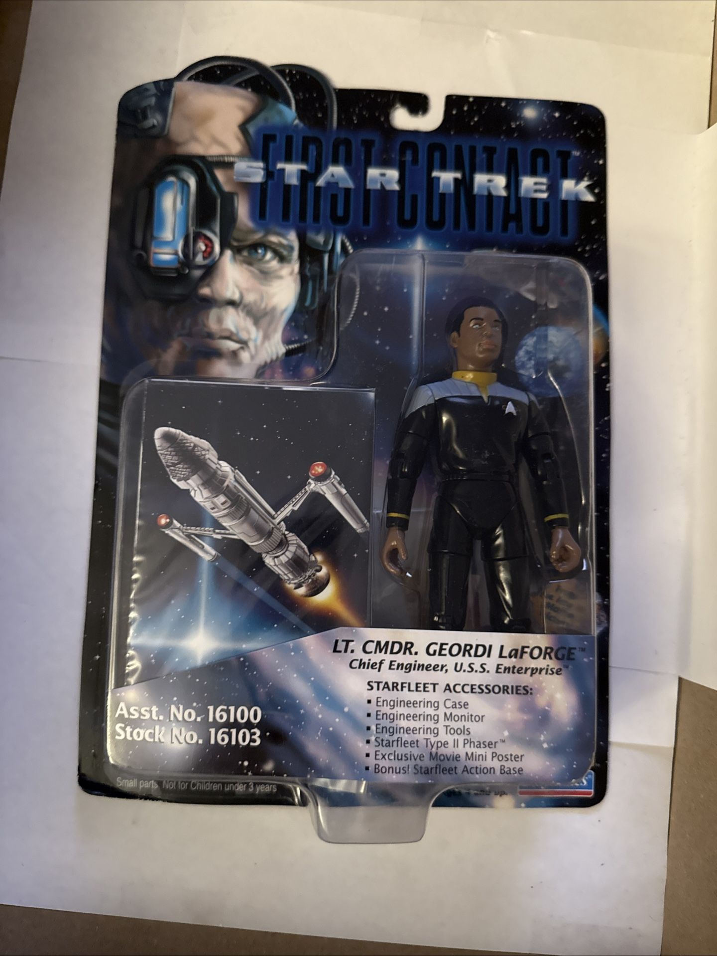 1996 Star Trek First Contact "Lt. Cmdr. Geordi LaForge" Action Figure Playmates