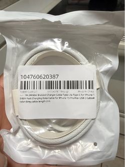 6.56FT Braided PD 60W Fast Charging Data Cable ⚡