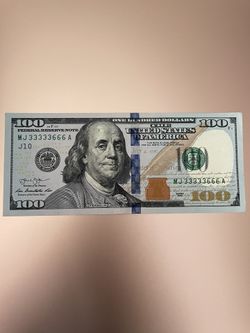 (2013) $100 Bill Rare Serial Number