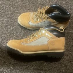 Timberland Tan and Black Rugged Outdoor Boots size 5Y