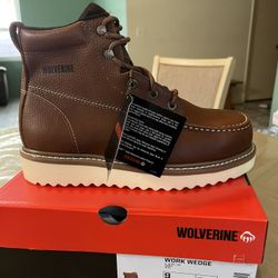 WOLVERINE STEEL TOE BOOTS SIZE 9