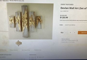Devlan Wall Art (set Of 5)