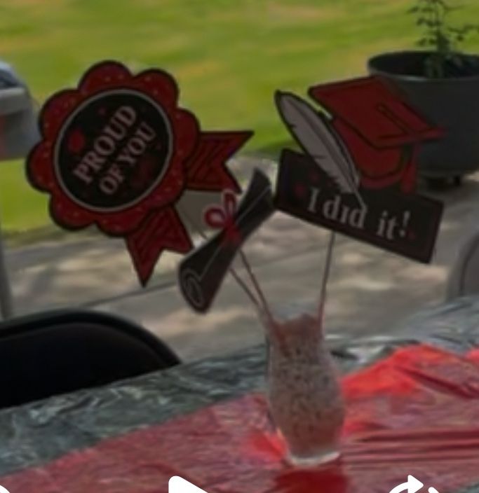Graduation Centerpiece Decor
