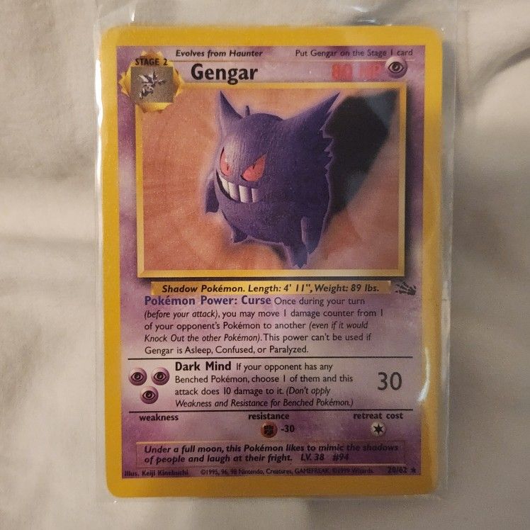 Gengar 20/62 Fossil Regular