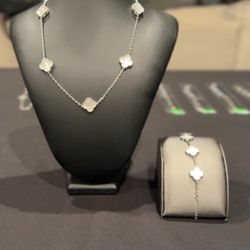 Sterling Silver Clover Set