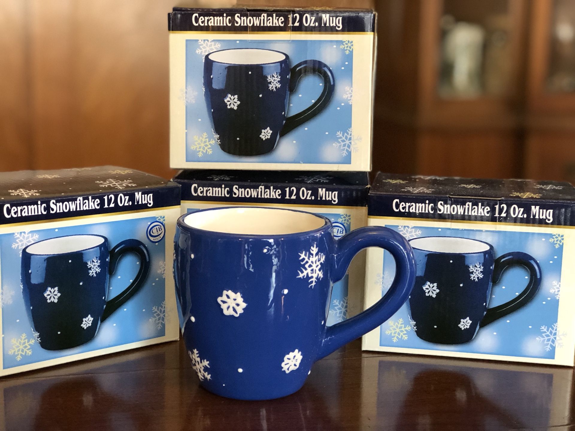 Snowflake mugs
