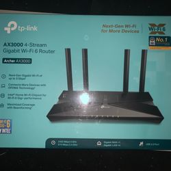 New In Box Wi-Fi Router Archer AX3000