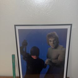 The Hulk & Dare Devil / Super Boy & Lana Lang Double Sided Folded Pull Out Magazine Poster Frame 18x24 