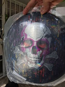 12"  Skull garden Spinner- new sealed