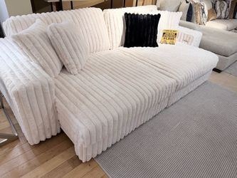Ivory Sliding sofa with usb ports - Power ( Modern Home Furniture)