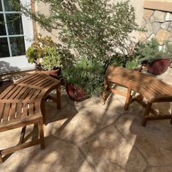 Curved / Semicircle Outdoor Hardwood Benches
