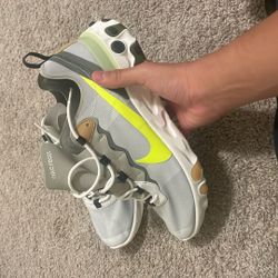 Running Nike Shoes White Green Swoosh