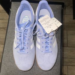 Adidas Gazelle Light Blue Suede Sneakers