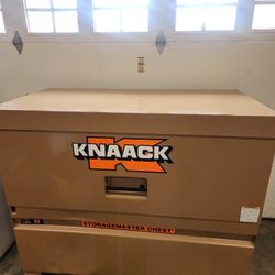 49 in. W x 30 in. L x 60 in. H, Steel Jobsite Storage Piano Box