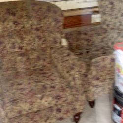 2 Vintage reclining  Wingback chairs