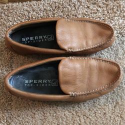 Men’s  Soft Leather Sperrys- 10 1/2 Like New