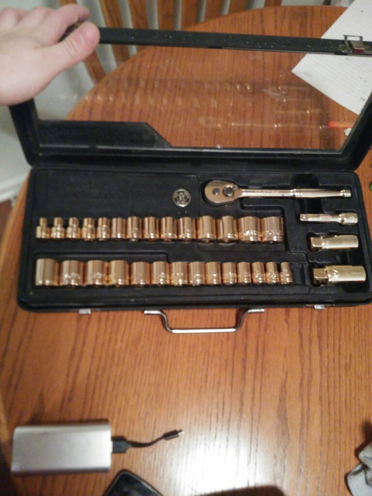 Popular Mechanics 33 pc 22k Gold Plated Socket Set