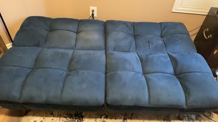 Blue futon/ couch