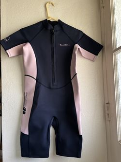 Seaskin Kids Wetsuit for Boys Girls Toddler, 2mm Front Zip Thermal Swimsuits Shorty Diving Suits Chest 32”xL26”x L34”