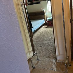 Rolling Clothing Rack 