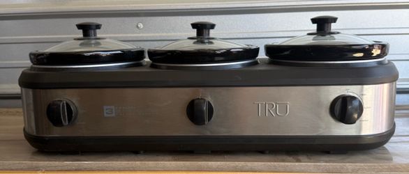 TRU Triple Slow Cooker Buffet Server