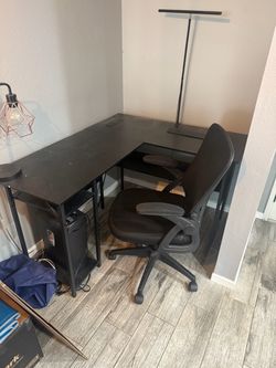 Desk and office chair