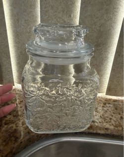 Glass princes house  Canister Jars with Lids Set of 2