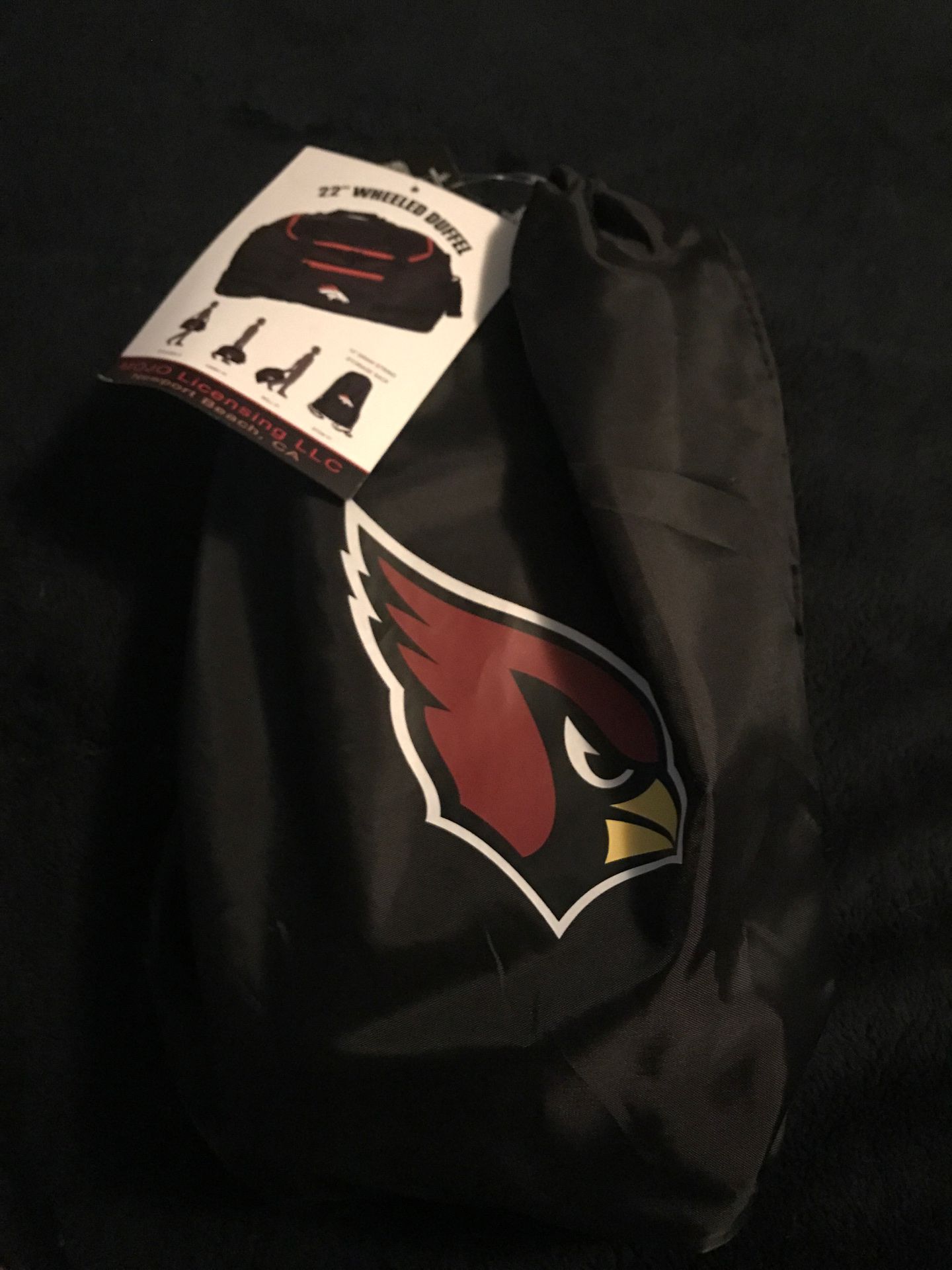 2 piece set NFL Cardinals Duffle bag and Draw String Storage Sack