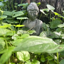 Carved Stone Buddha Garden Ornament
