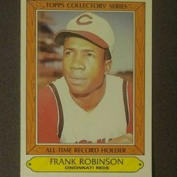 1985 Topps Frank Robinson Cincinnati Reds #29 All-Time Record Holder Collector's Series Baseball Card Vintage Collectible Sports MLB