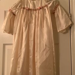 Halloween child’s princess dress. Delicate flowers. Handmade.