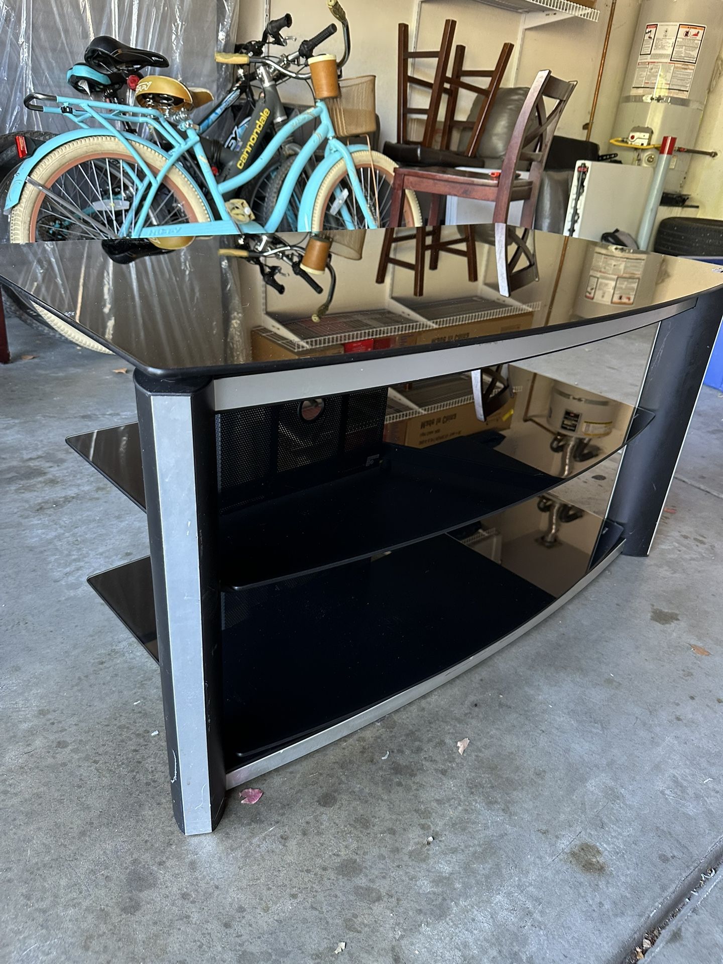 Glass Entertainment Center / TV Stand
