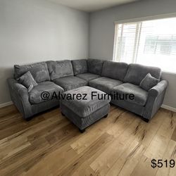 Sectional Sofa With Ottoman 