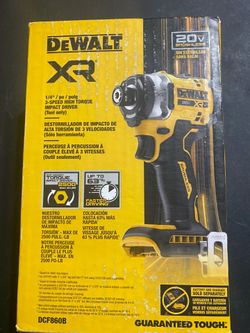Dewalt XR 1/4 inch hex impact drill tool only