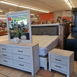 Modern Bedroom Set LED Lights 