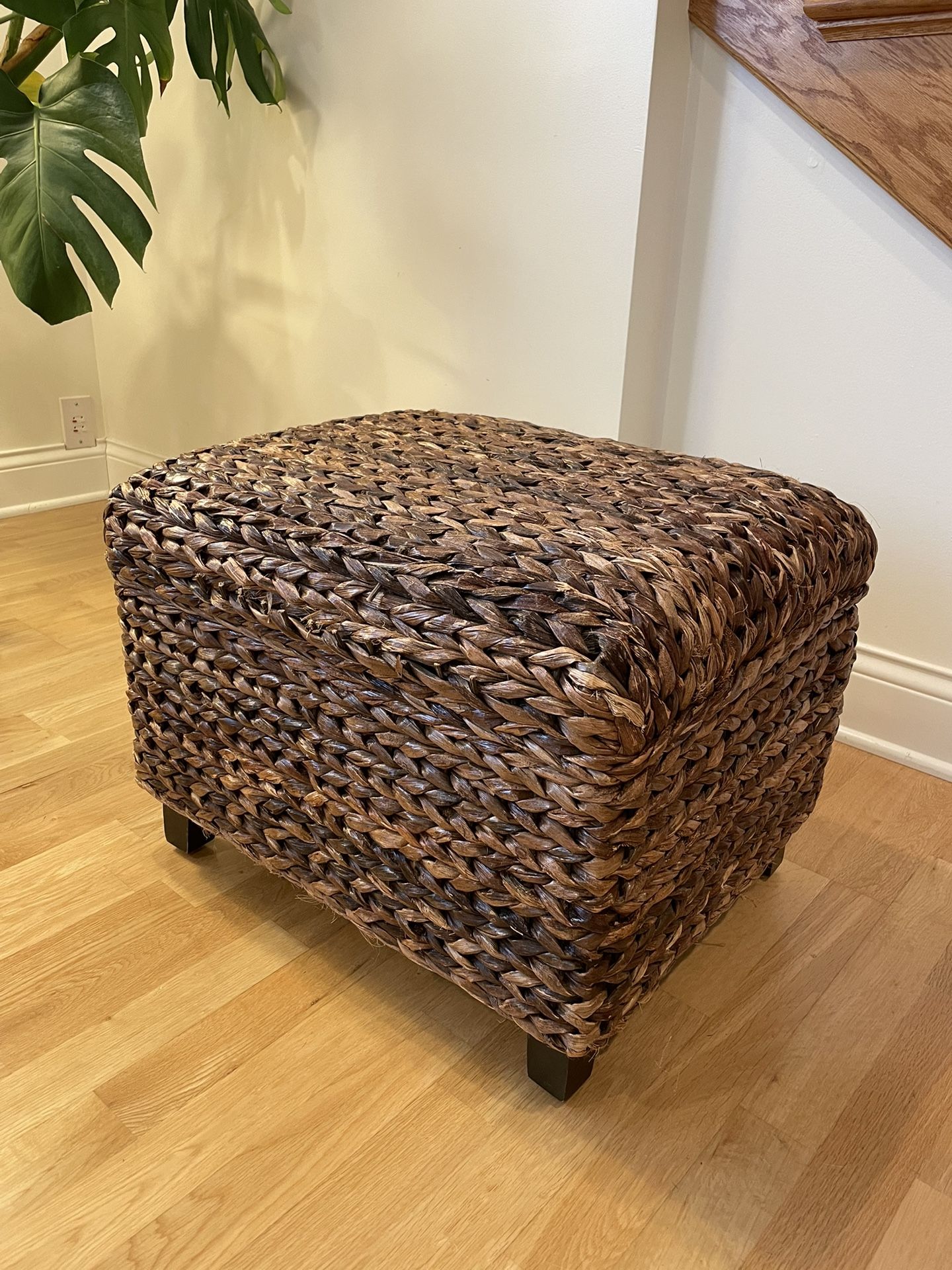 Upholstered Storage Ottoman. Clean!