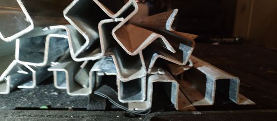 Steel posting 7½ feet x 6 in>fence reinforcement posts GALVANIZED