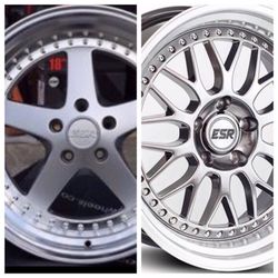ESR Rim 18" fit 5x112 5x114 5x100 (only 50 down payment/ no CREDIT CHECK)