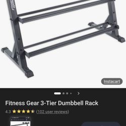 Fitness Gear 3-Tier Dumbbell Rack