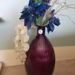 Artificial Flowers and Vase 