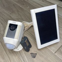 Ring Spotlight Cam Battery + Ring Solar Panel