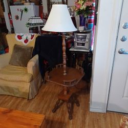 Reduced Table With Lamp Insert