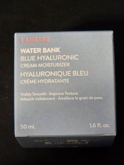 NEW Laneige Water Bank Blue Hyralonic Cream Moisturizer.  Purchased from Sephora! Paid $42, Never Opened, Still in Box. Korean Skincare. 1.6 oz.