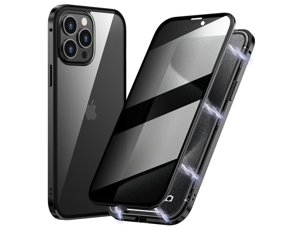 Magnetic Titanium Privacy Case. iPhone 15. Retail:$16.99